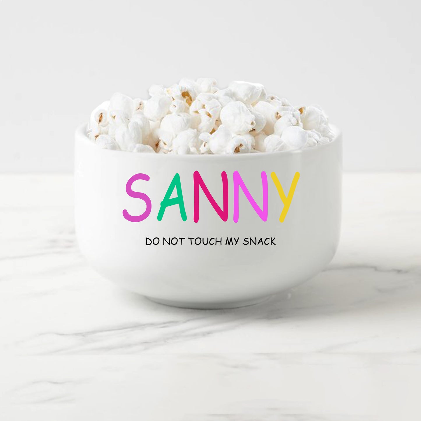 Personalized Kids Popcorn Bowl