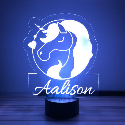 Custom Unicorn Led Night Light