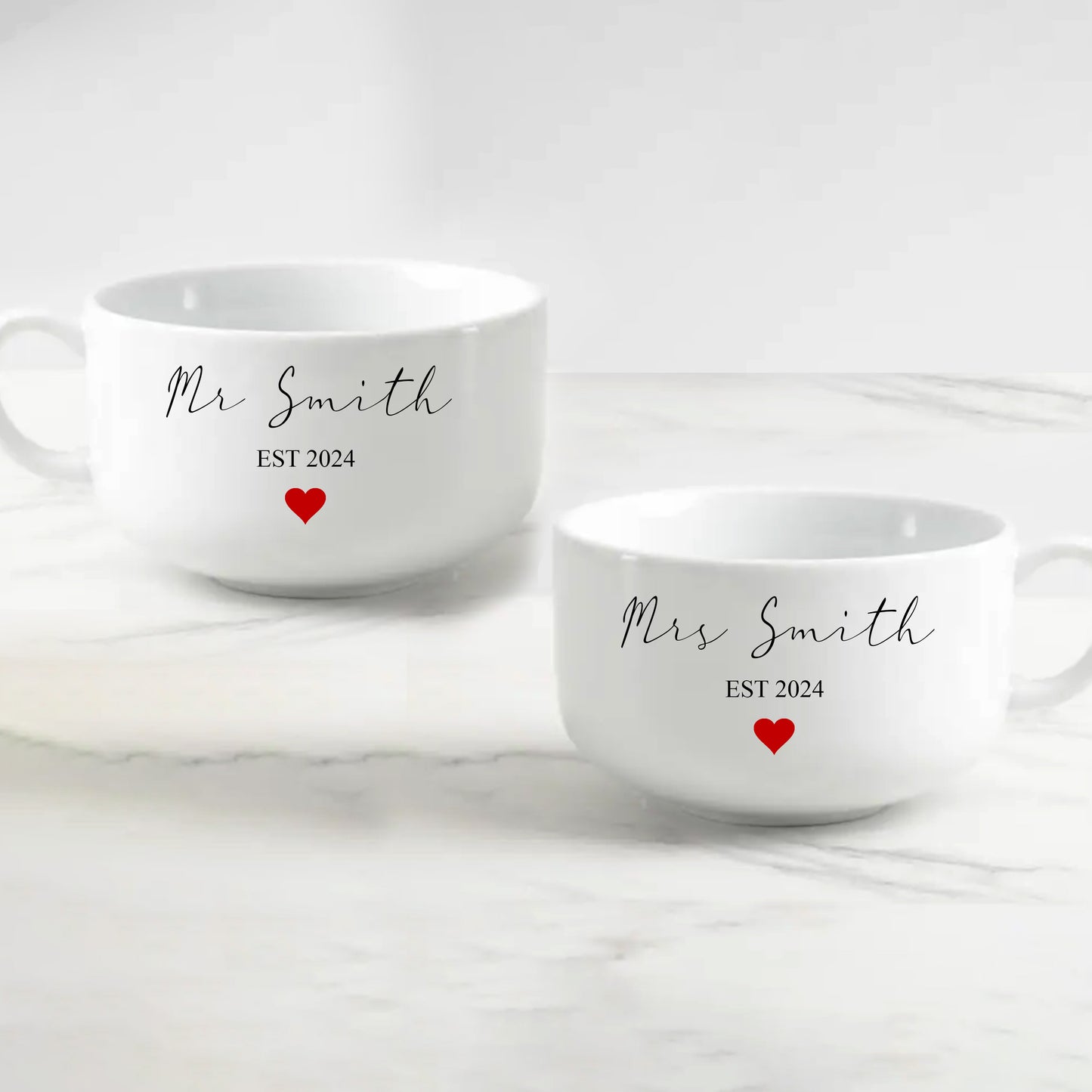 Personalized Wedding Ice Cream Bowls