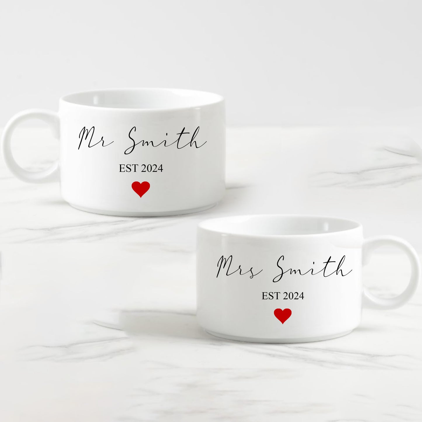 Personalized Wedding Ice Cream Bowls