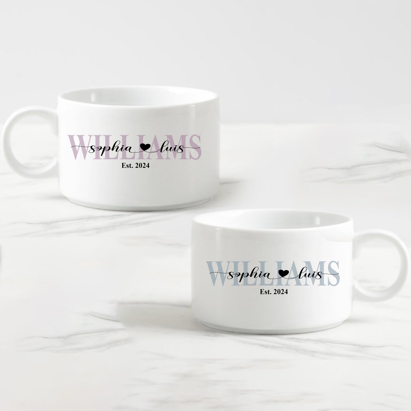 Romantic Couple Ice Cream Bowls