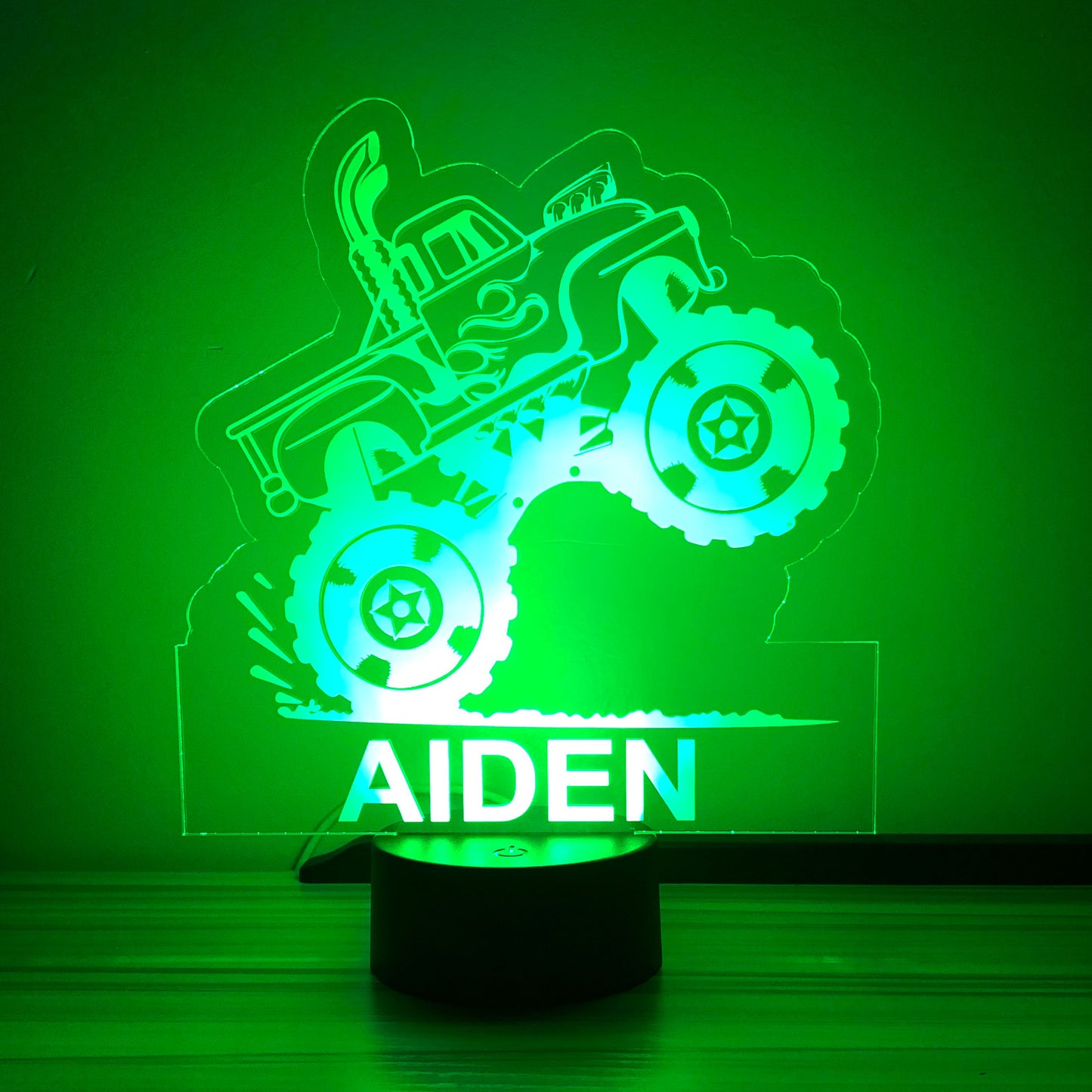 Personalized Monster Truck Led Night Light