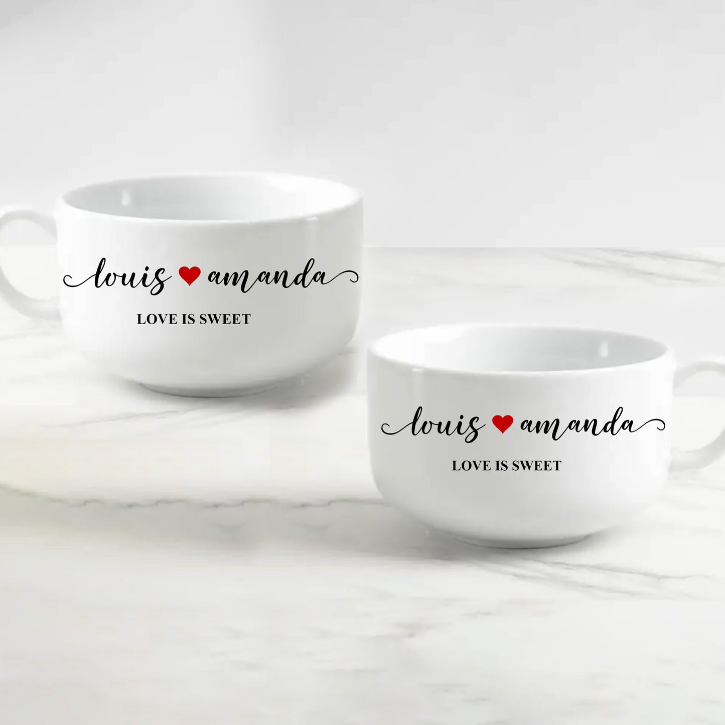 Romantic Ice Cream Bowls