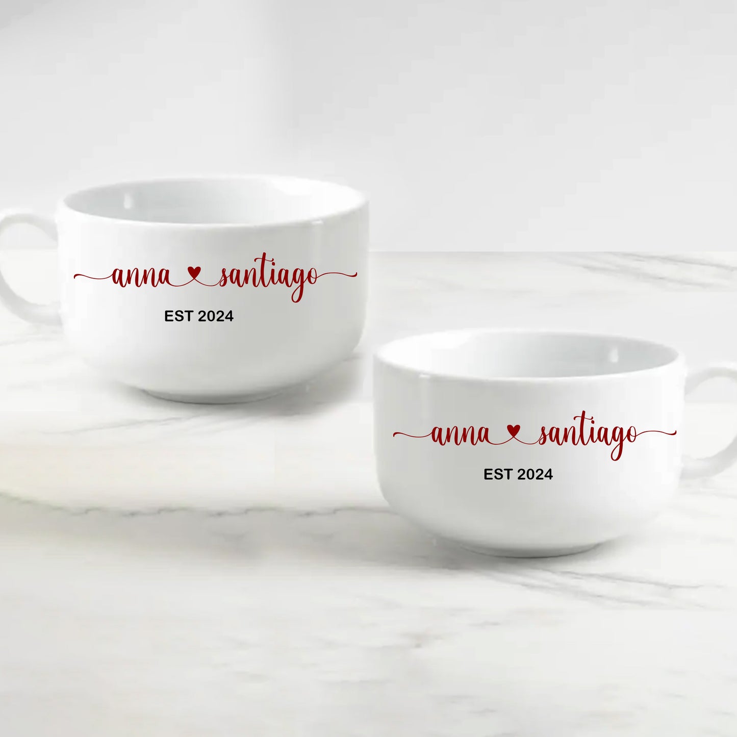 Wedding Ice Cream Bowls