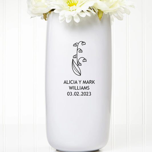 Personalized Your Wedding Flower Vase