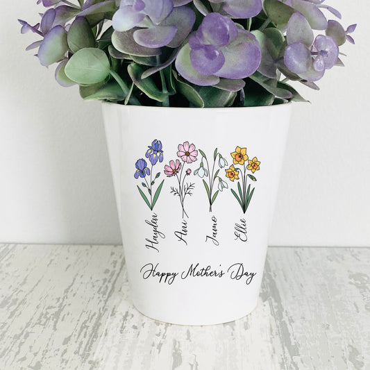 Personalized 12 oz Ceramic Planter