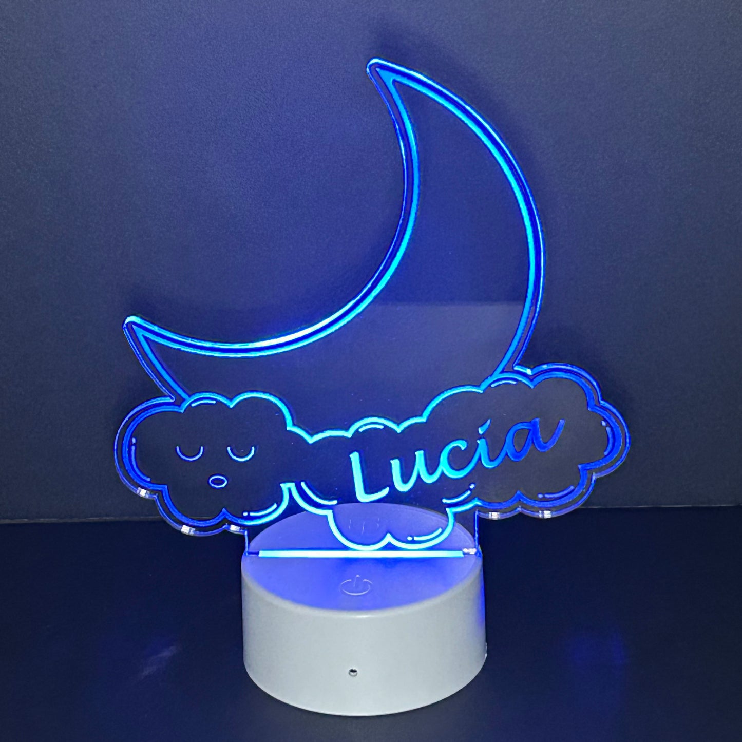 Personalized Moon and Clouds Night Light