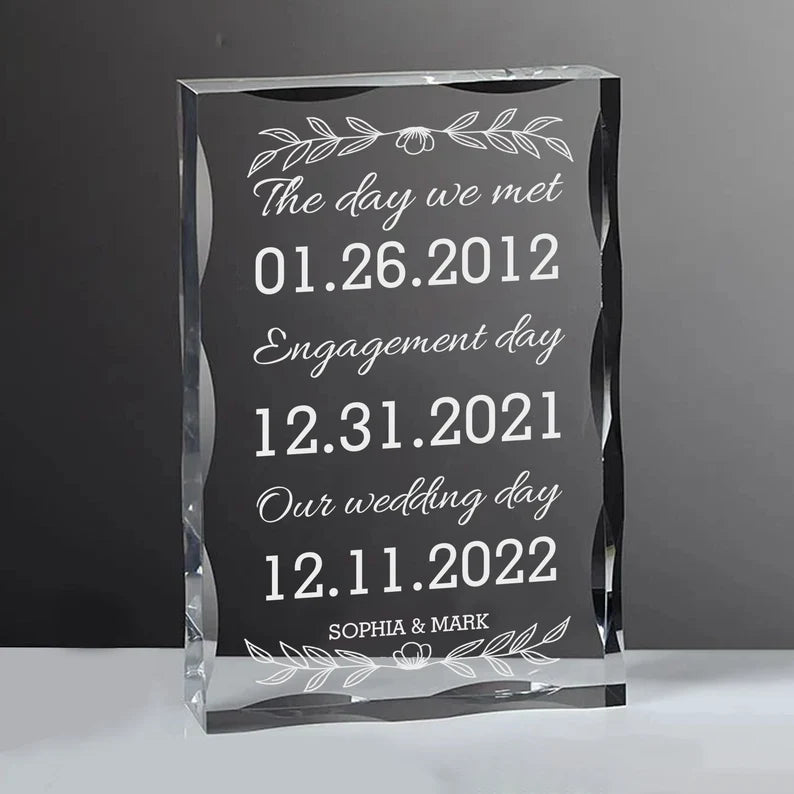 Keepsake Block For Wedding