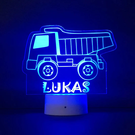 Personalized Name Truck Night Light