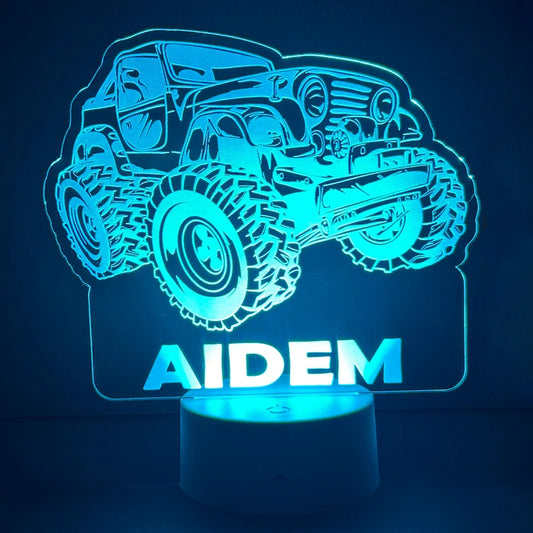 Personalized Jeep LED Sign