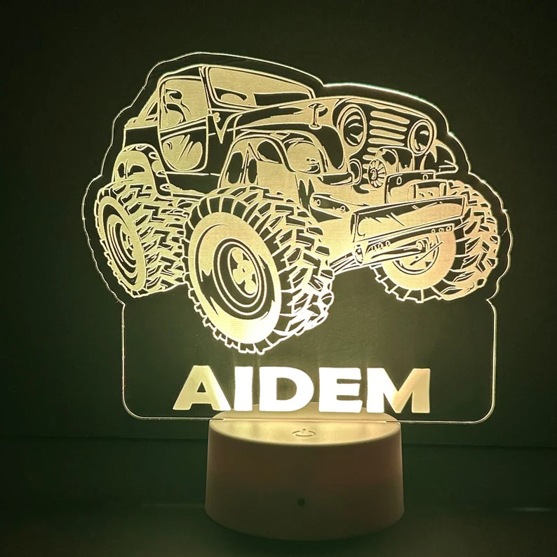 Personalized Jeep LED Sign