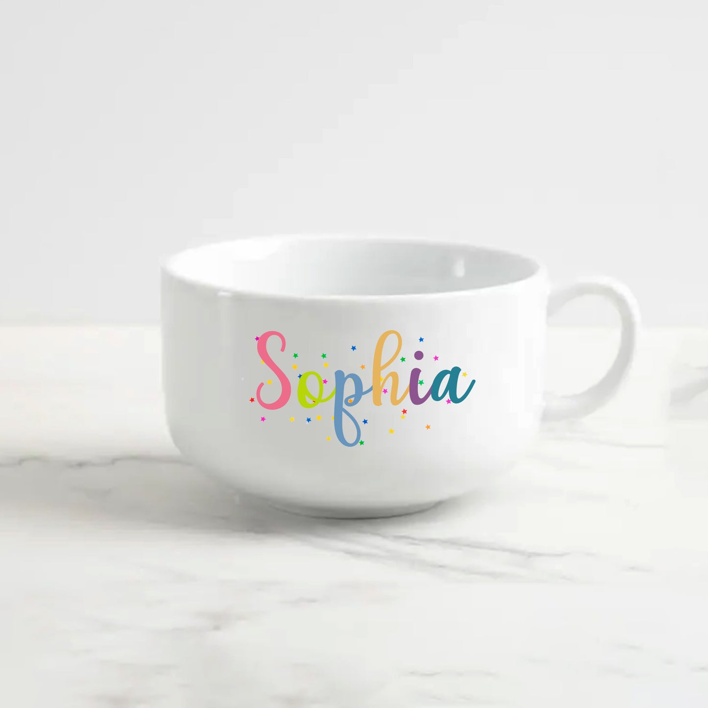 Personalized Large Colorful Ice cream Bowl