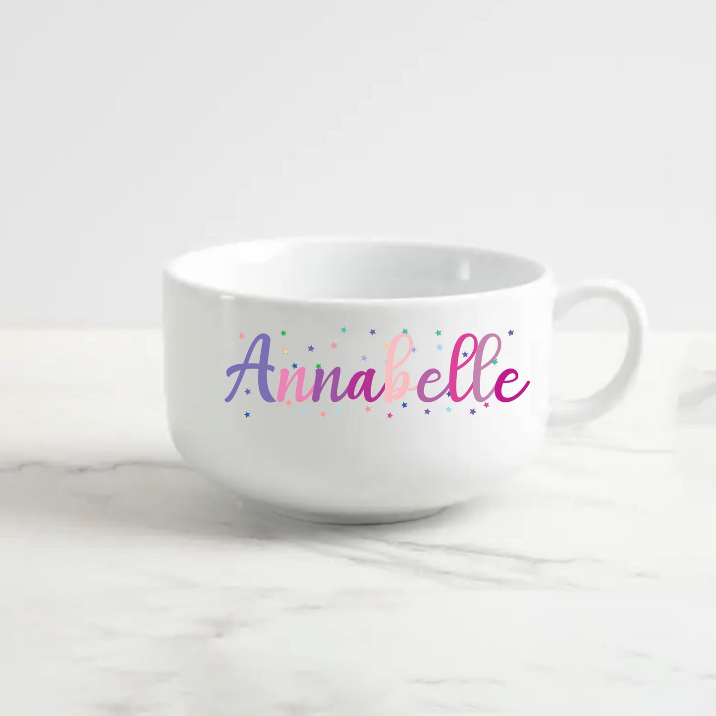 Personalized Large Purple Colorful Snack Bowl