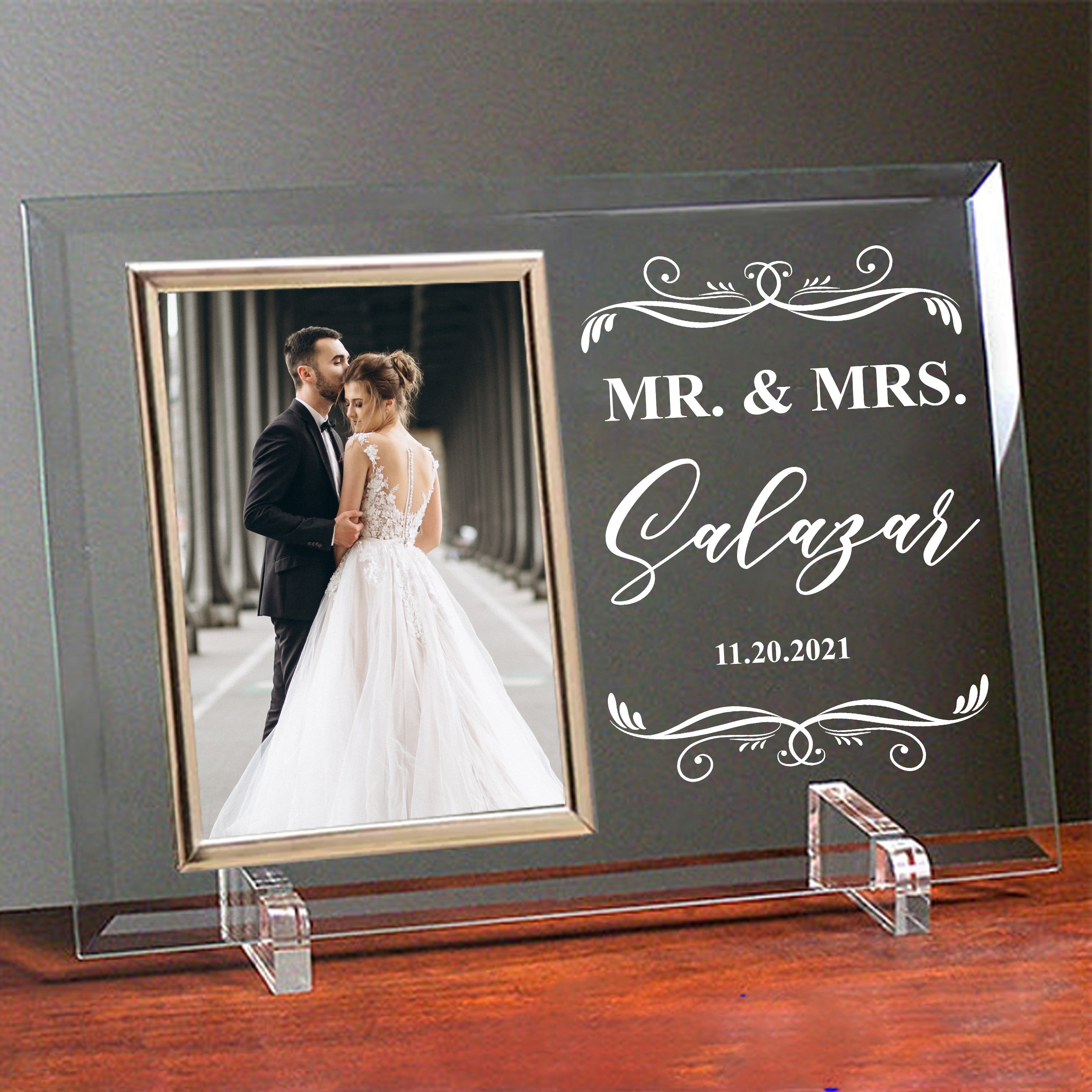 Wedding Glass Frame – Best Gifts Personalized