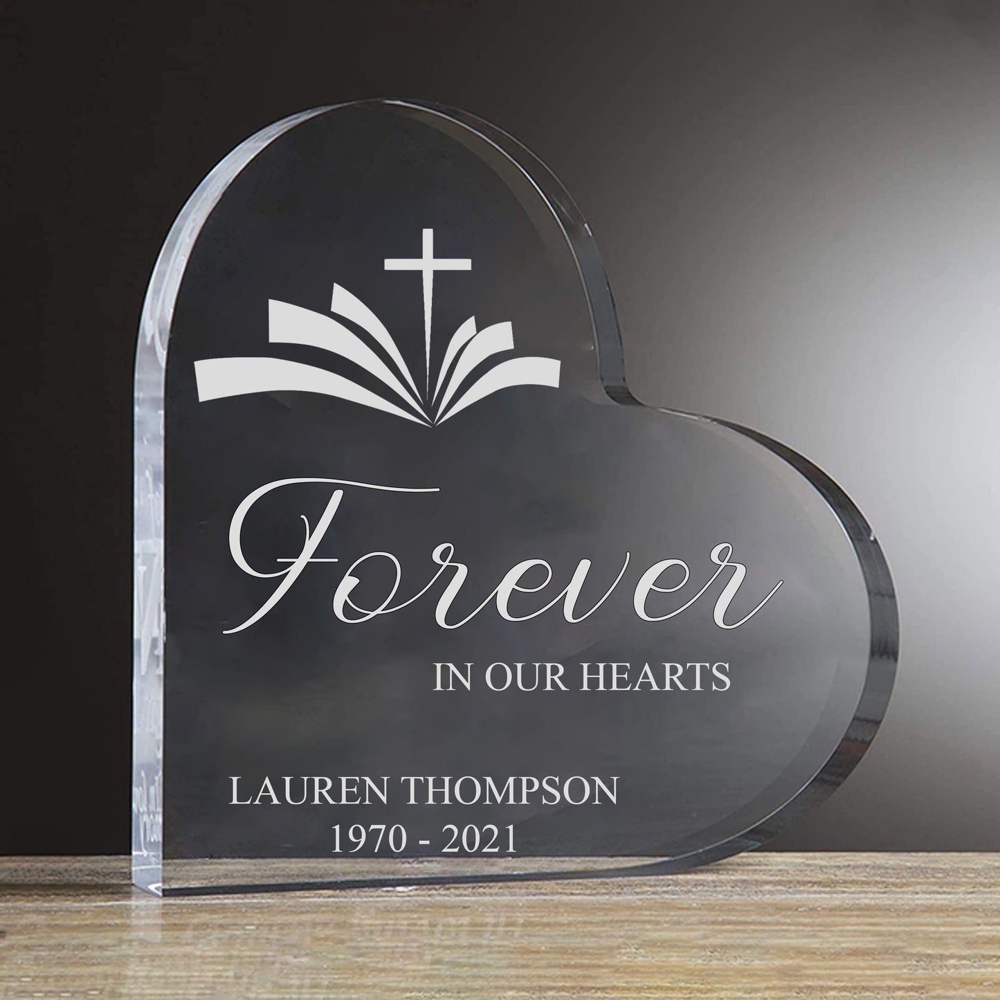 Egraved Personalized Keepsake Heart