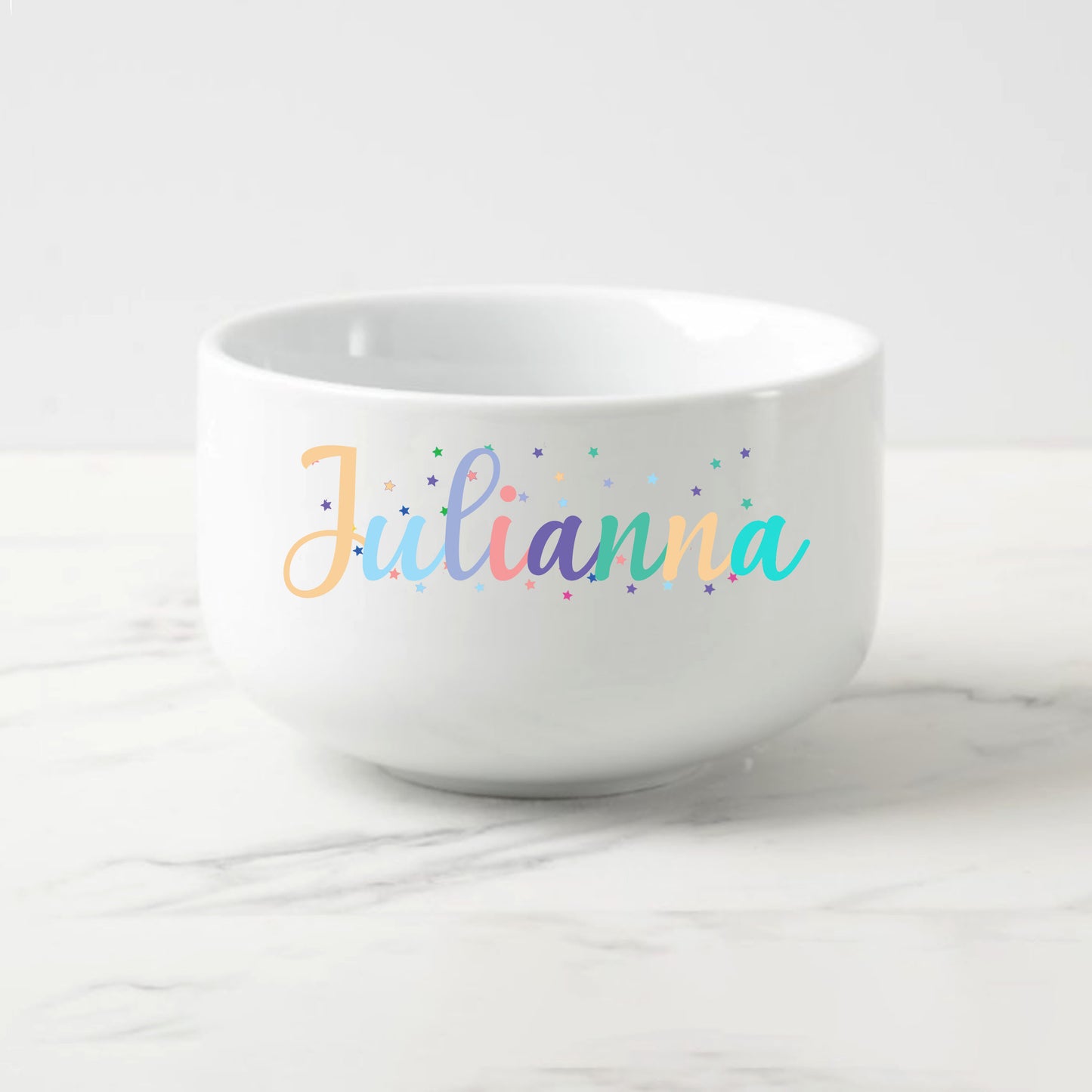 Personalized Colorful Snack Bowl
