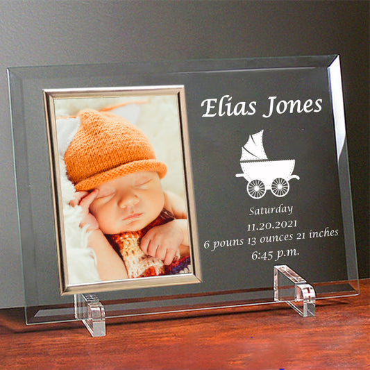 Personalized Baby Glass Frame