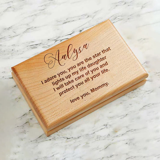 Personalized Wood Jewelry Box