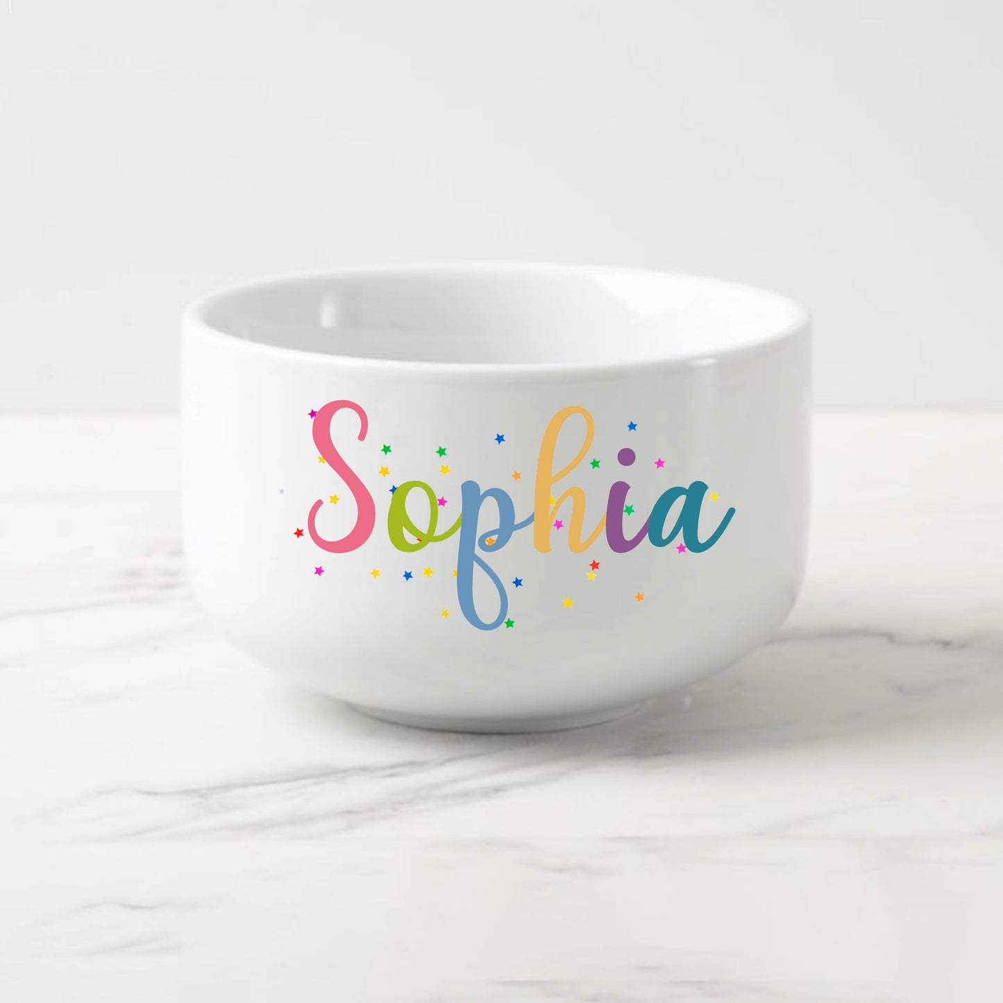 Colorful Personalized Snack Bowl