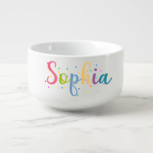 Colorful Personalized Snack Bowl