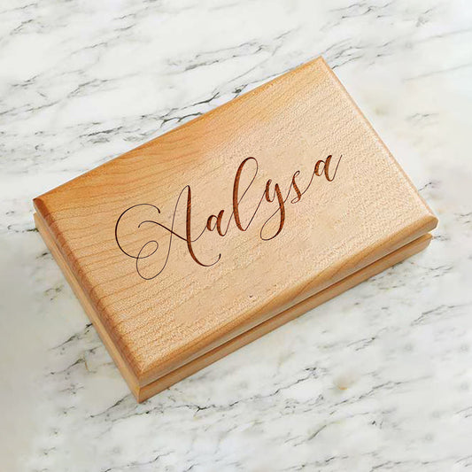 Personalized Wood Jewelry Box