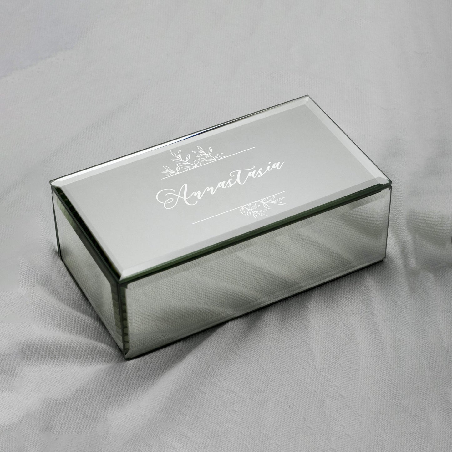 Personalized Glass Jewelry Box