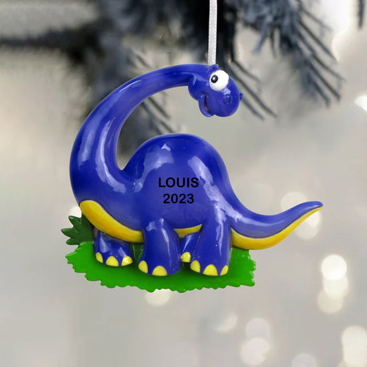 Personalized Brontosaurus Ornament