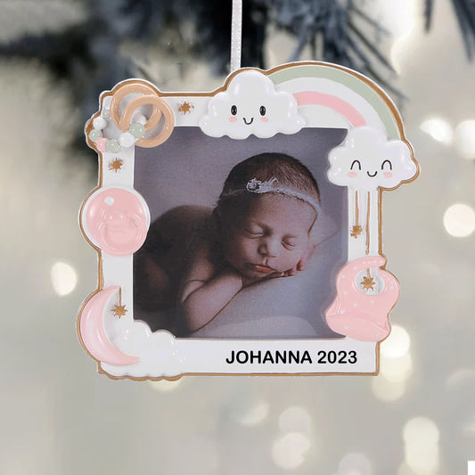 Baby's First Frame Christmas Ornament