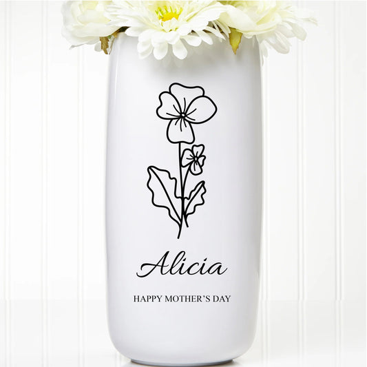 Personalized Mother's Day Flower Vase
