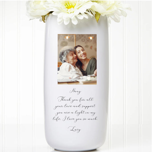 Personalized Your Photo Flower Vase