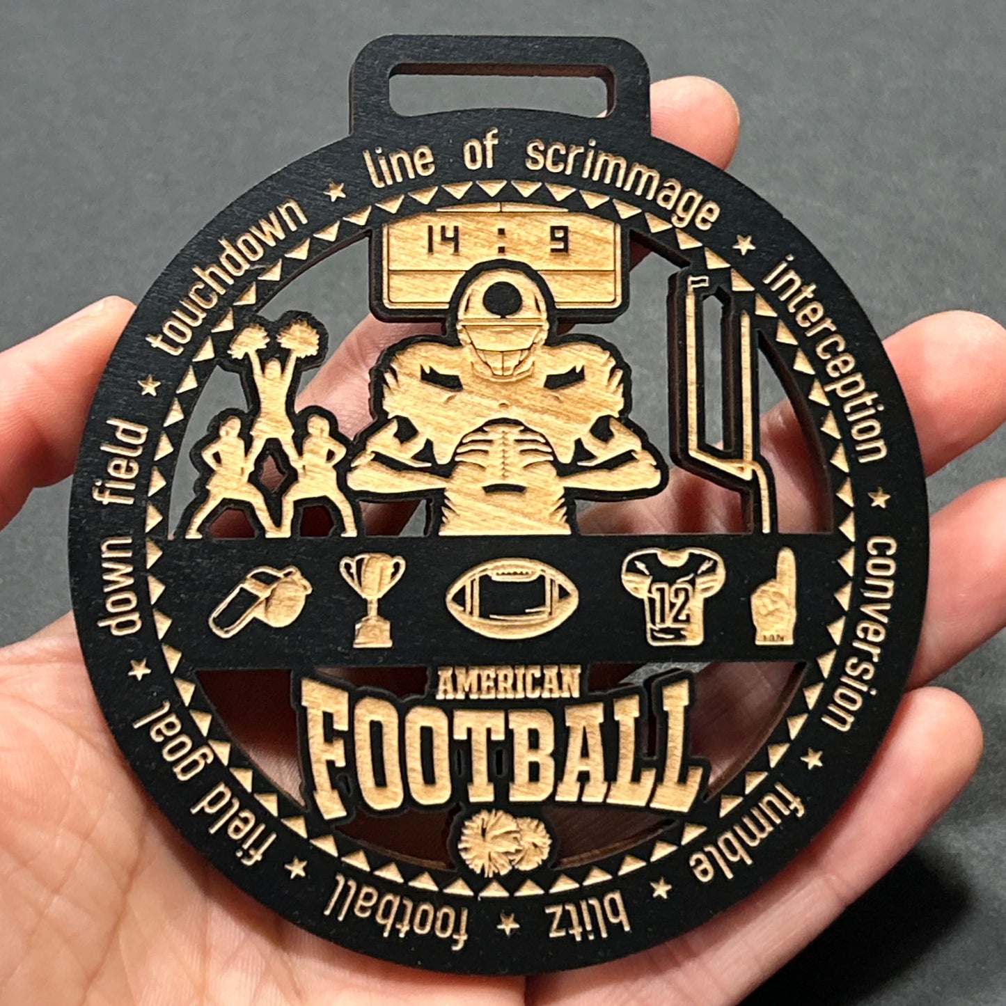 Personalized Football Ornament