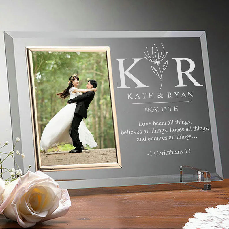 Engraved Personalized Wedding Frame