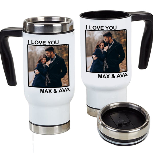 Personalized Photo Travel Mug