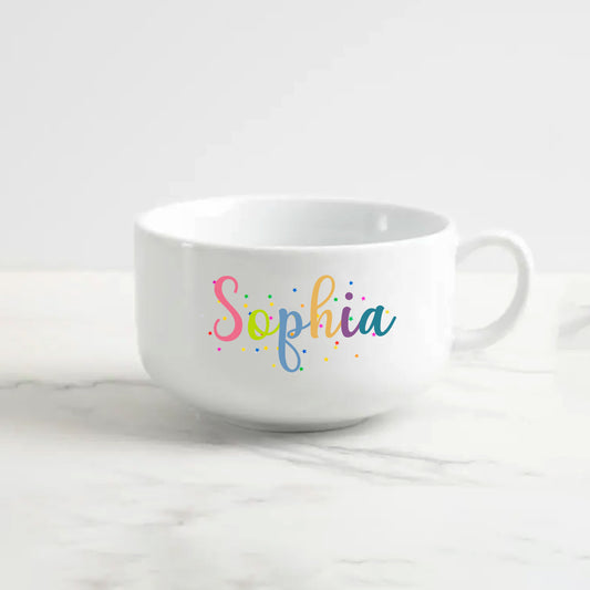 Personalized Large Colorful Ice cream Bowl