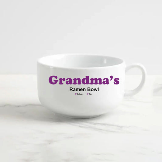 Personalized Large Grandma Snack Bowl