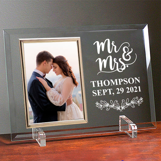 Wedding  Glass Frame