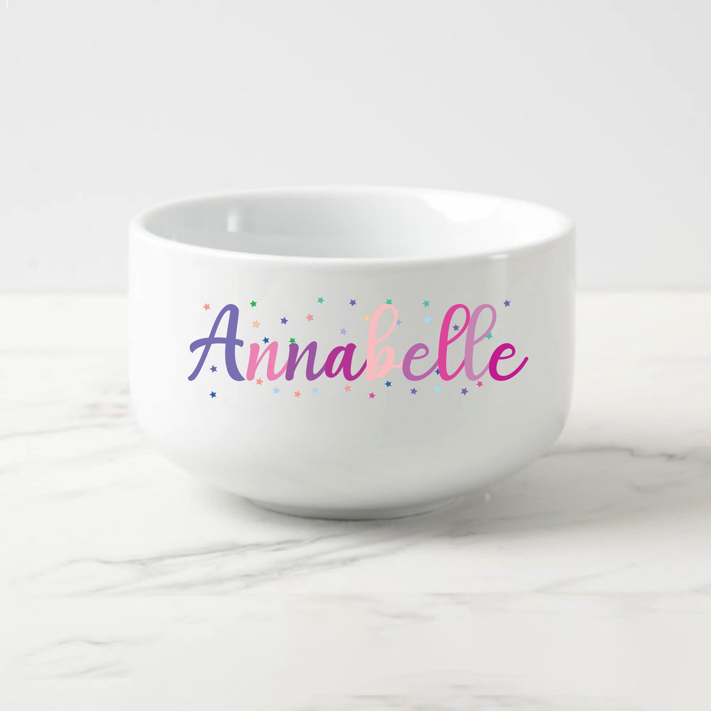 Personalized Colorful Name Bowl