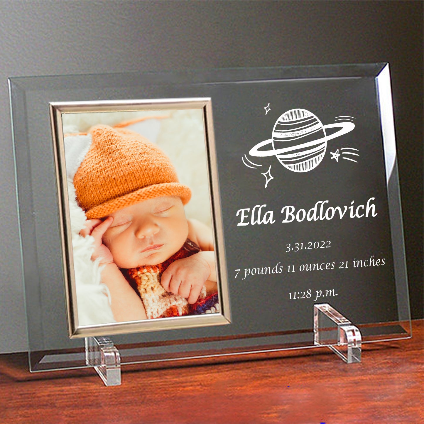 Personalized Baby Glass Frame