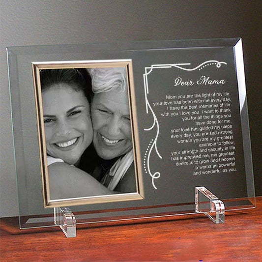 Glass Mom Picture Frame