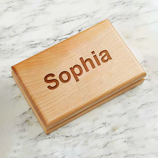 Personalized Wood Jewelry Box