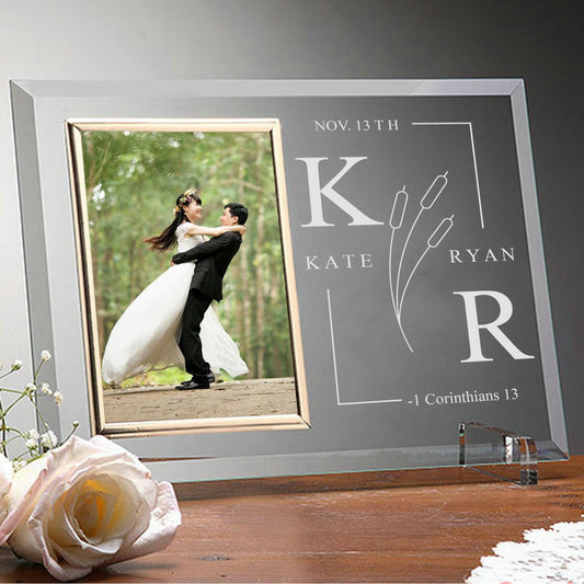 Engraved Wedding Photo Frame