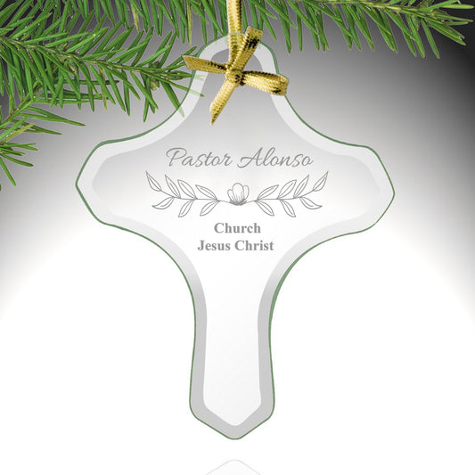 Personalized Cross Ornament