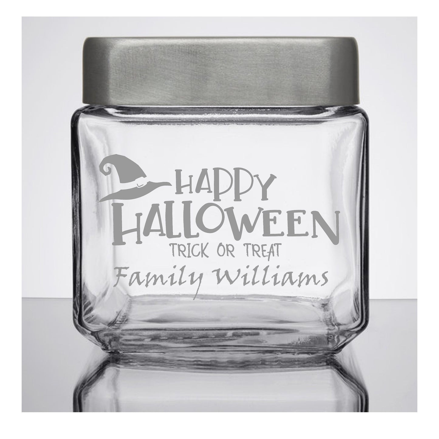 Personalized Glass Cookie Jar