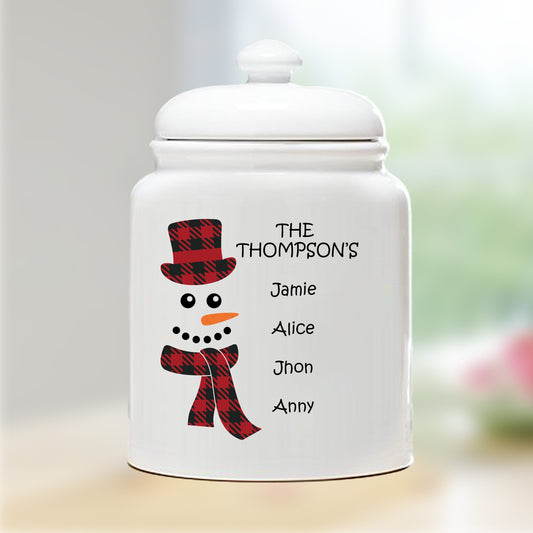 Personalized Christmas Cookie Jar